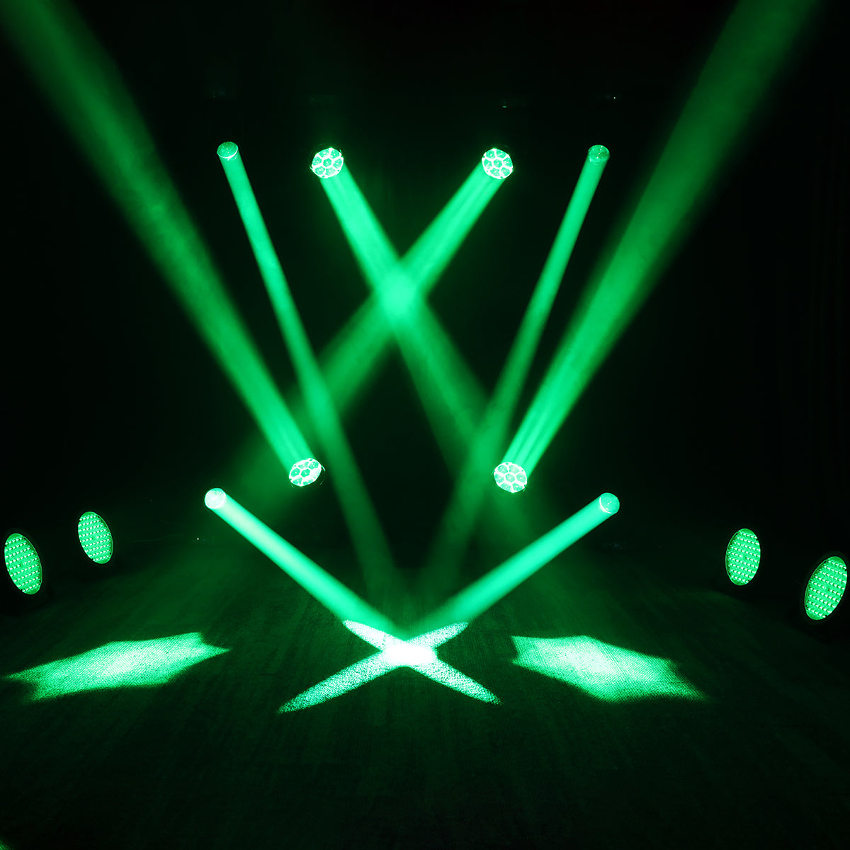 Betopper Lighting Setup-4 Moving Heads 4 Beam Lights 4 Par Lights