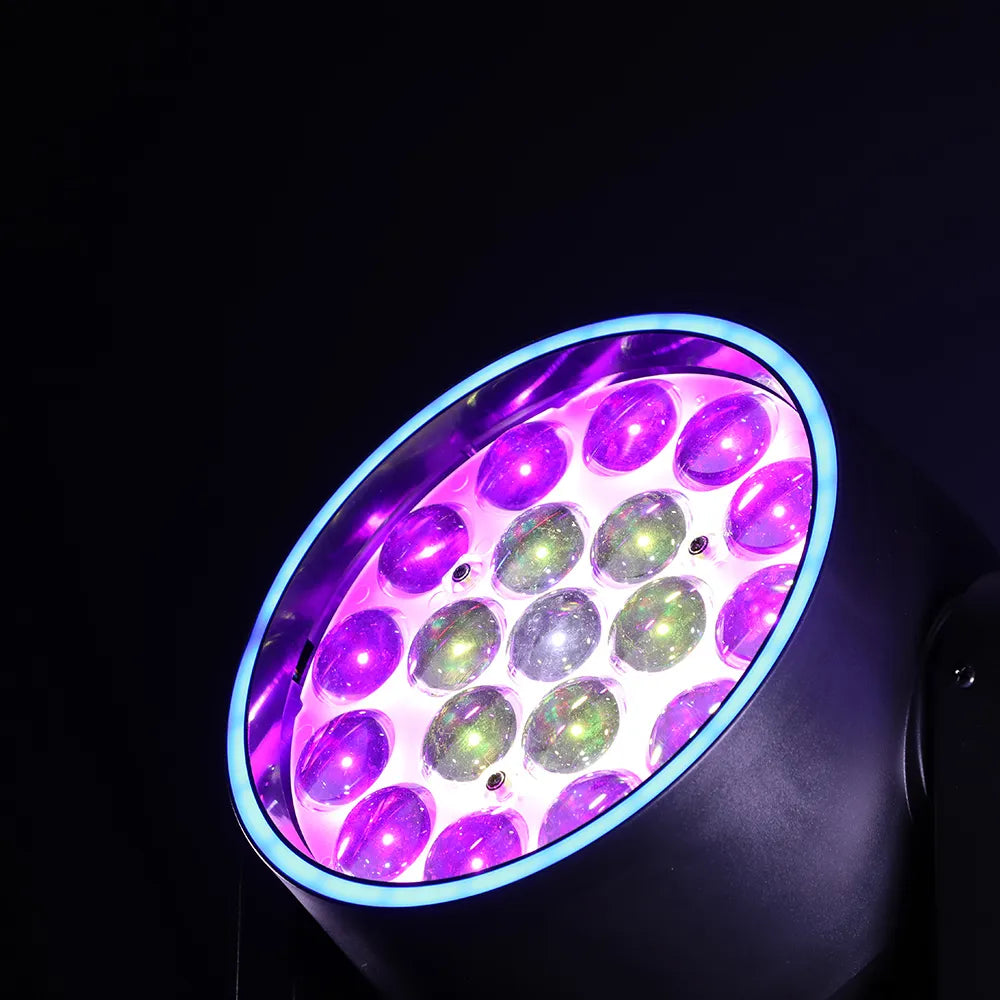 <tc>Betopper</tc> Lyre Wash LM1915R 19x15W avec anneau Halo