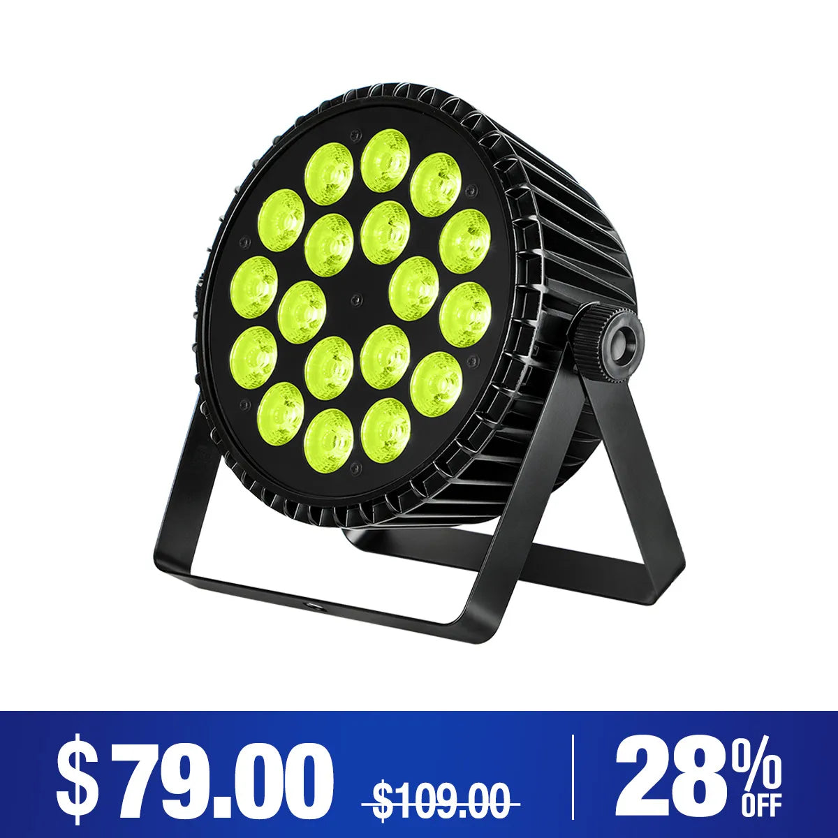 Betopper lpc1818 actualizado 18x18w lima amber UV + RGB LED PAR LIGHT
