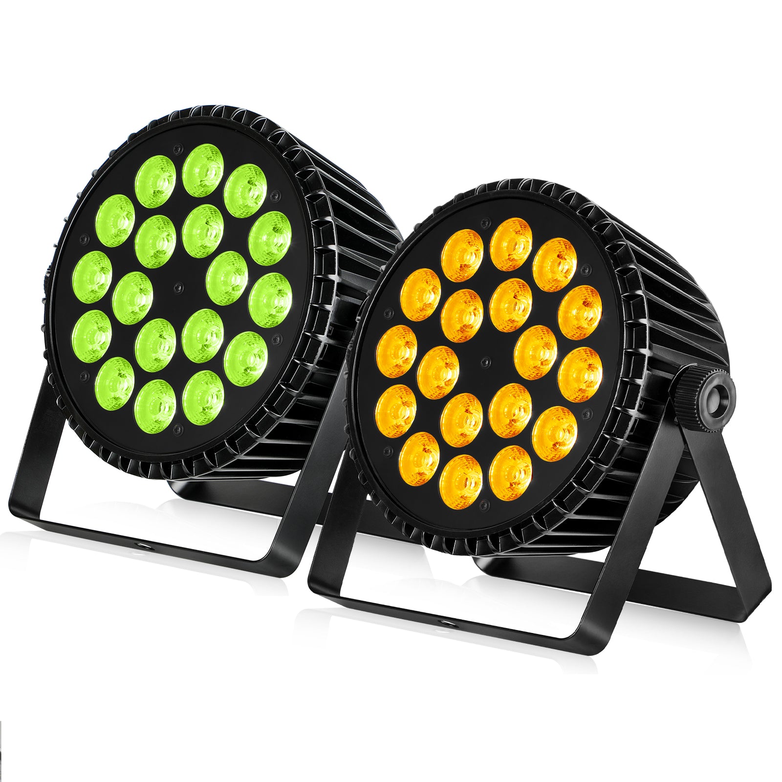 Betopper LPC1818 Upgraded 18x18W Lime Amber UV + RGB LED PAR Light Clearance