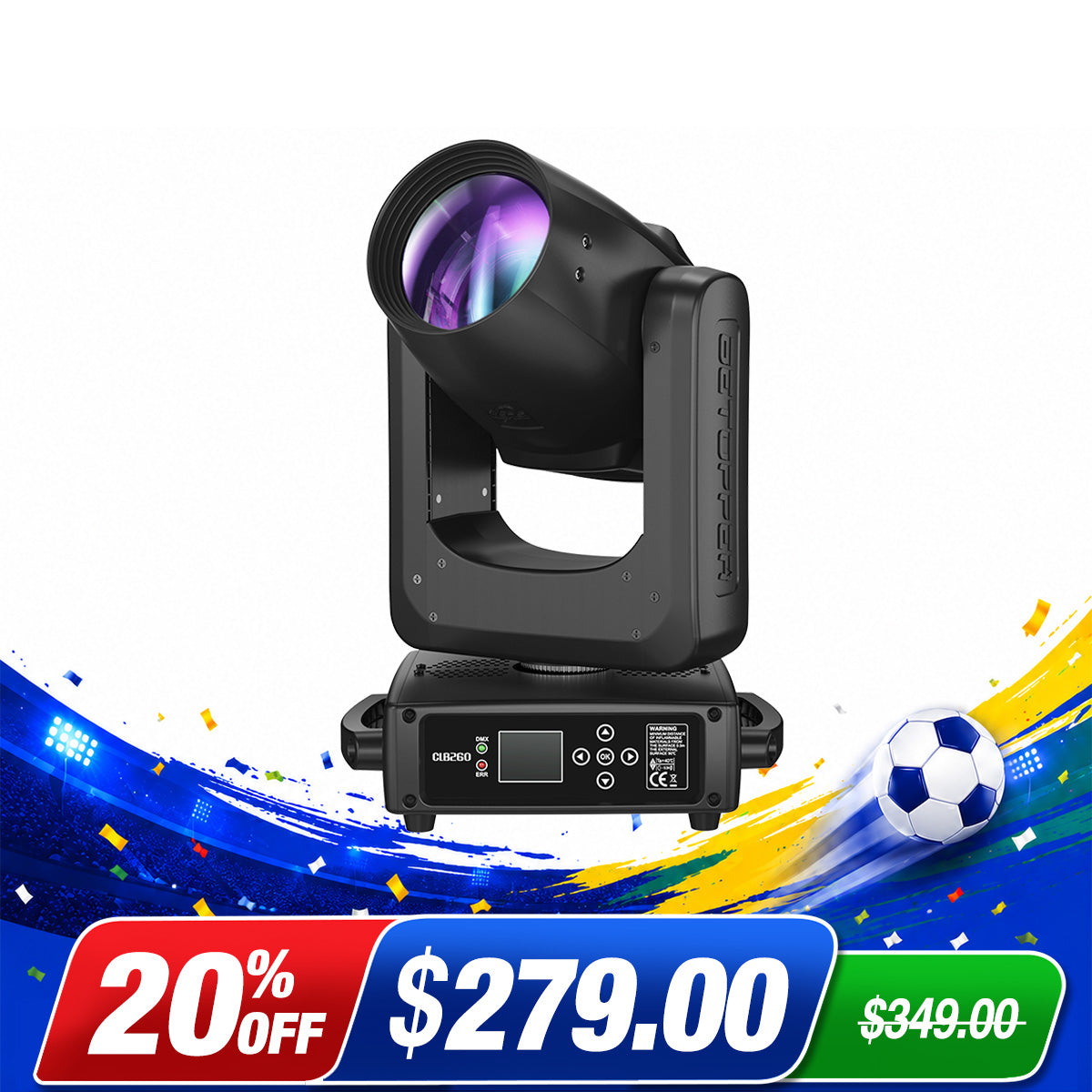 <tc>Betopper</tc> CLB260-O 9R 260w Pro Moving Head Beam Light