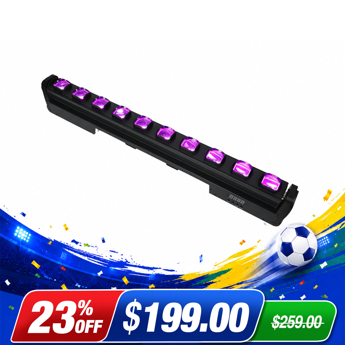 Betopper L1015 10x15w RGBW Moving Beam LED Light Bar