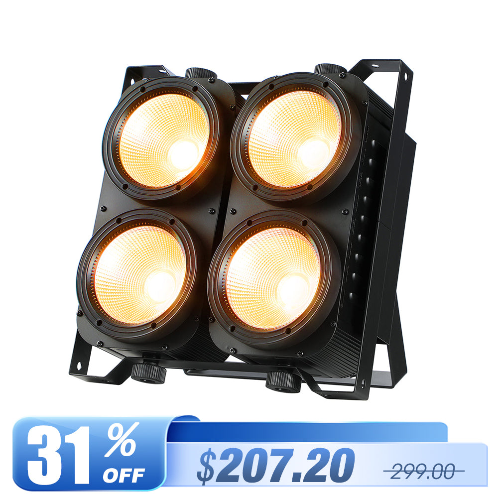 <tc>Betopper</tc> Luce accecante COB LC500 4x100w ambra/CW ad alto CRI