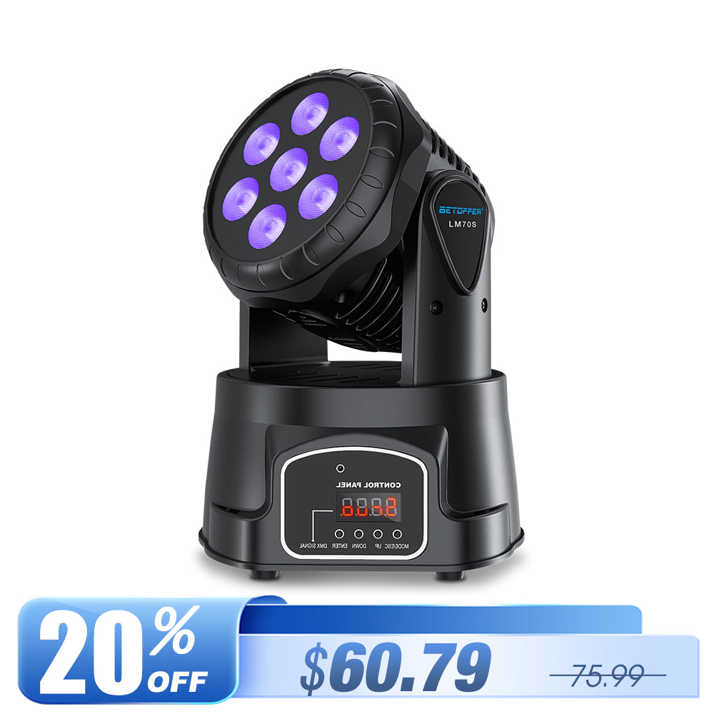 Betopper LM70S 7x8w Mini Moving Head Stage Light