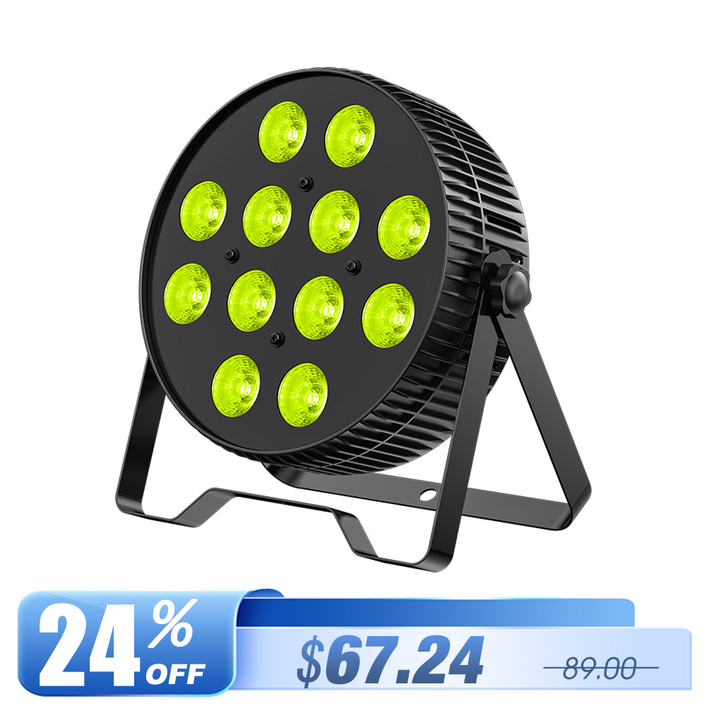 Betopper LPC1218 12x18W Lime Amber UV + RGB 6-in-1 LED PAR Light
