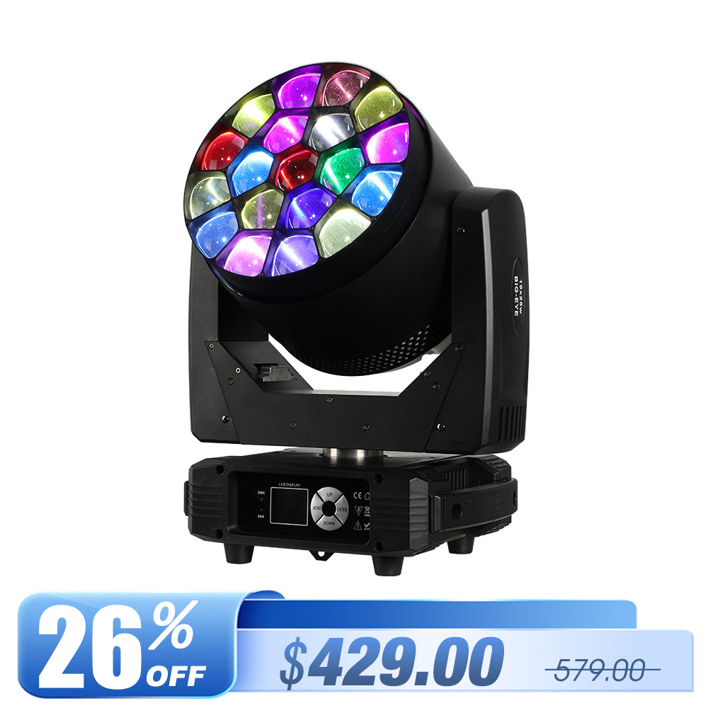 <tc>Betopper</tc> Luce da palco a LED a testa mobile LM1925 19x25W