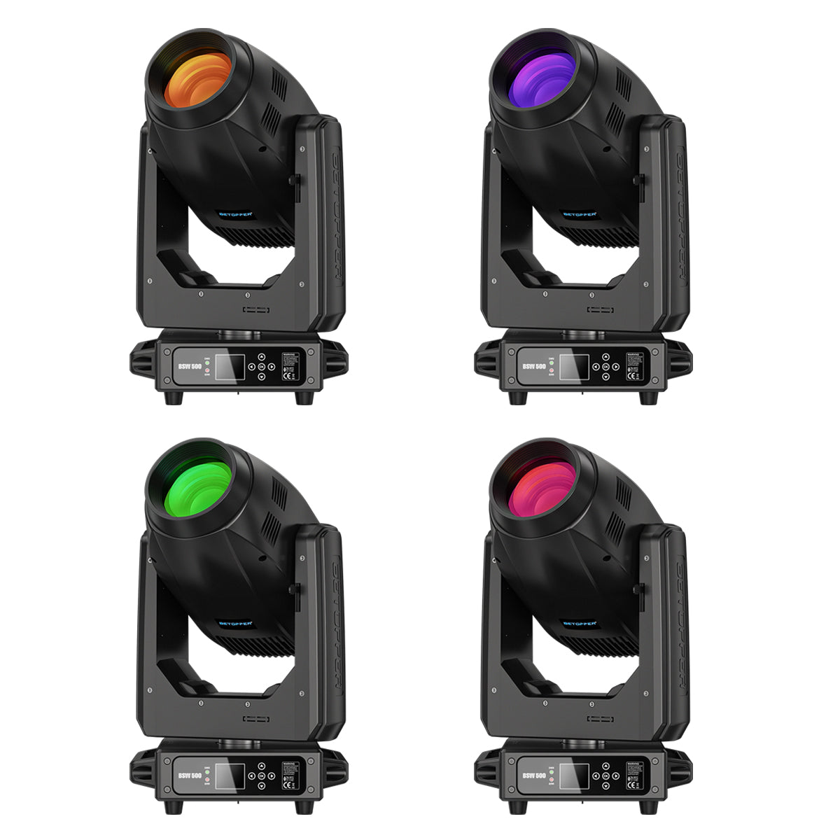 Betopper BSW500 500W CMY + CTO Spot Beam Wash Hybrid Moving Head Light(4pcs)