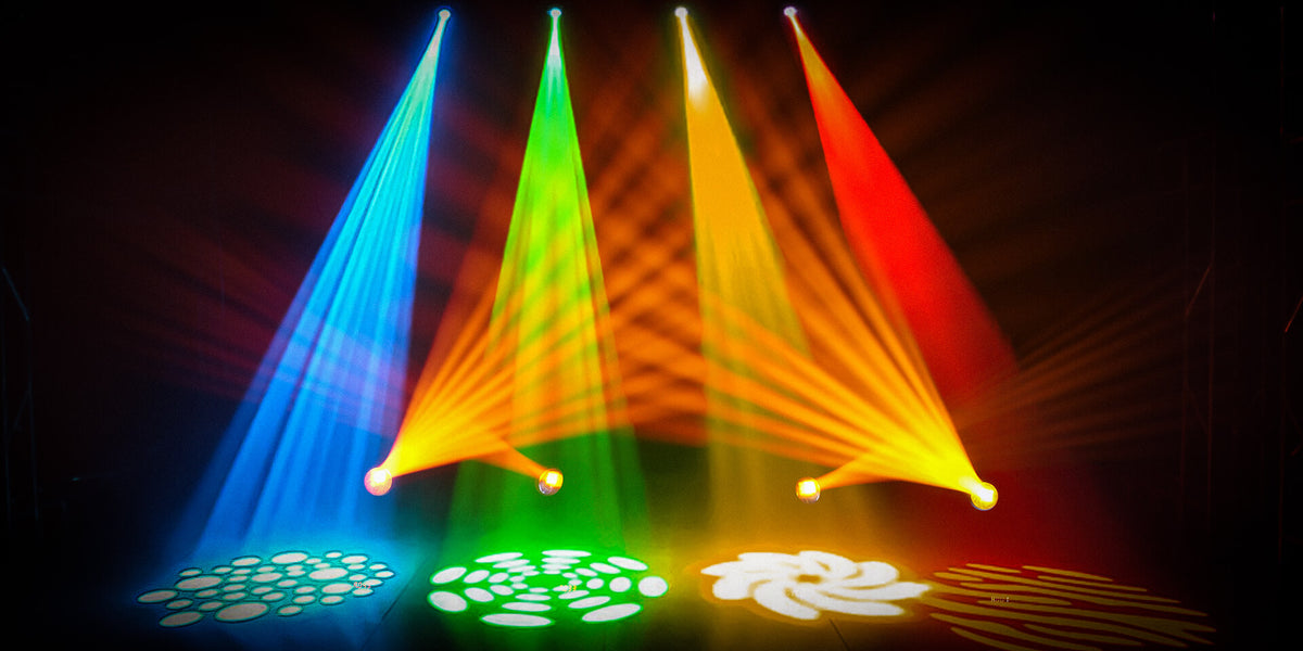 Betopper 10W 8 GOBO 8 Colors Spot Moving Head Light