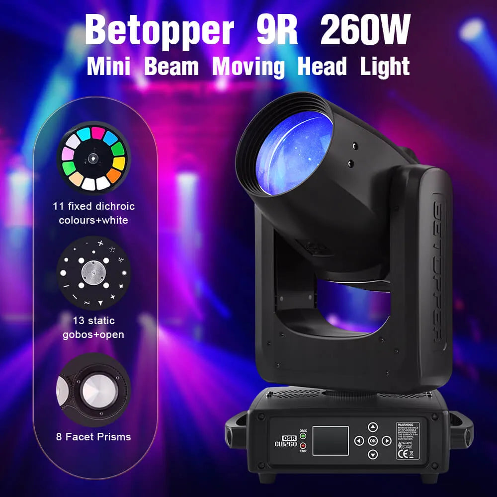 Betopper CLB260-O 9R 260w Pro Moving Head Beam Light