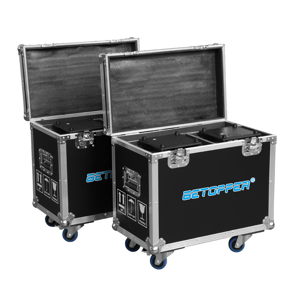 Betopper clb260-o paquete: 4 cabezas en movimiento y 2 cajas de vuelo