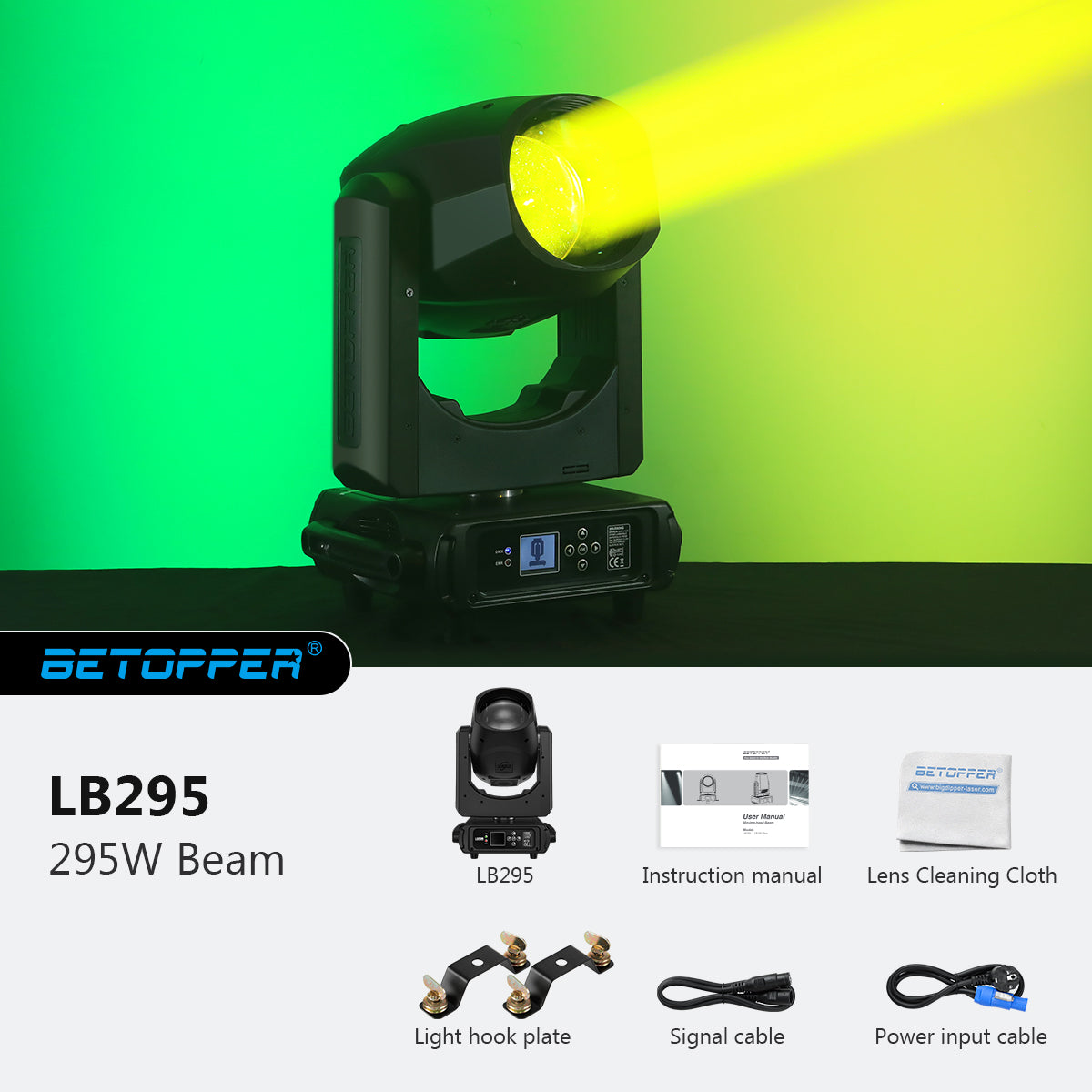 <tc>Betopper</tc> LB295 295w 7500K CCT ムービングヘッドビームライト