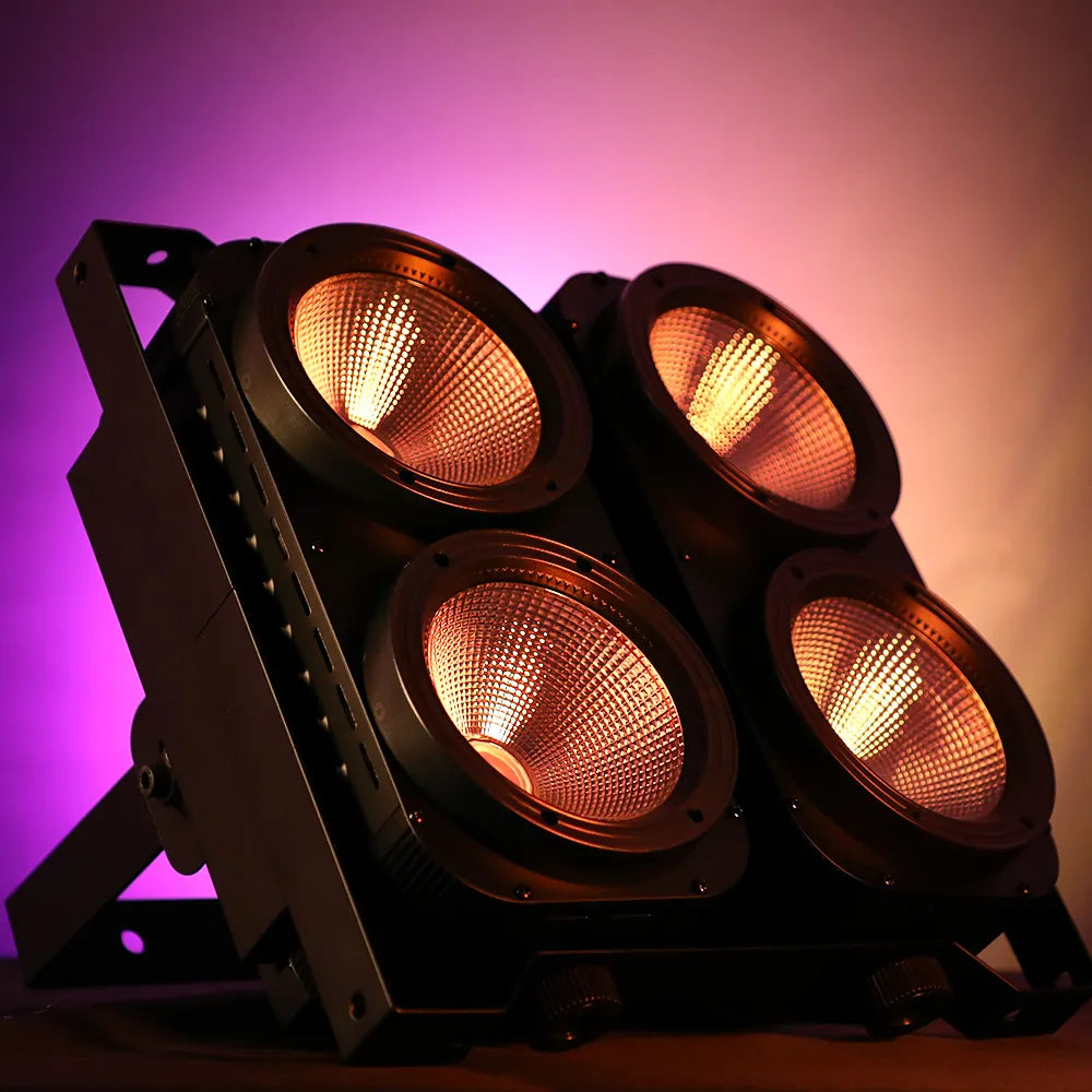 <tc>Betopper</tc> Projecteur aveuglant COB LC500 4x100 W Ambre/CW à IRC élevé