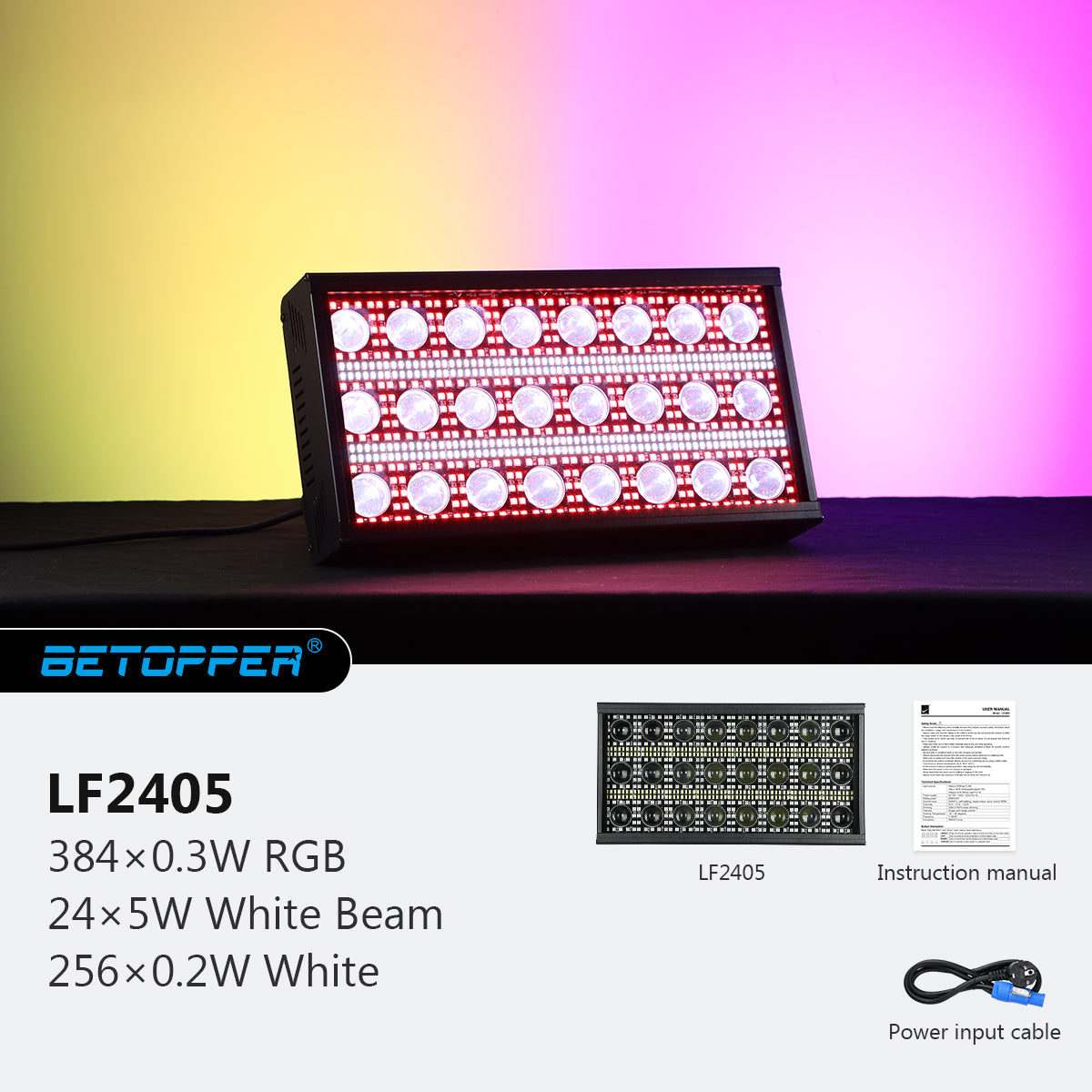 Betopper LF2405 300W Matriz Beam luces de efecto estroboscópicas (8pcs)
