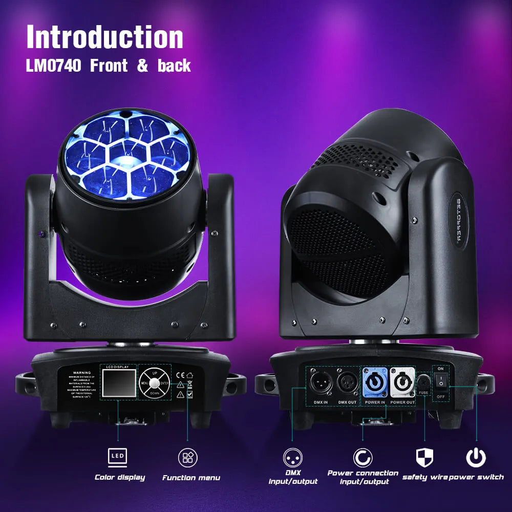 Betopper LM0740 7x40w Wash Moving Head Stage Light