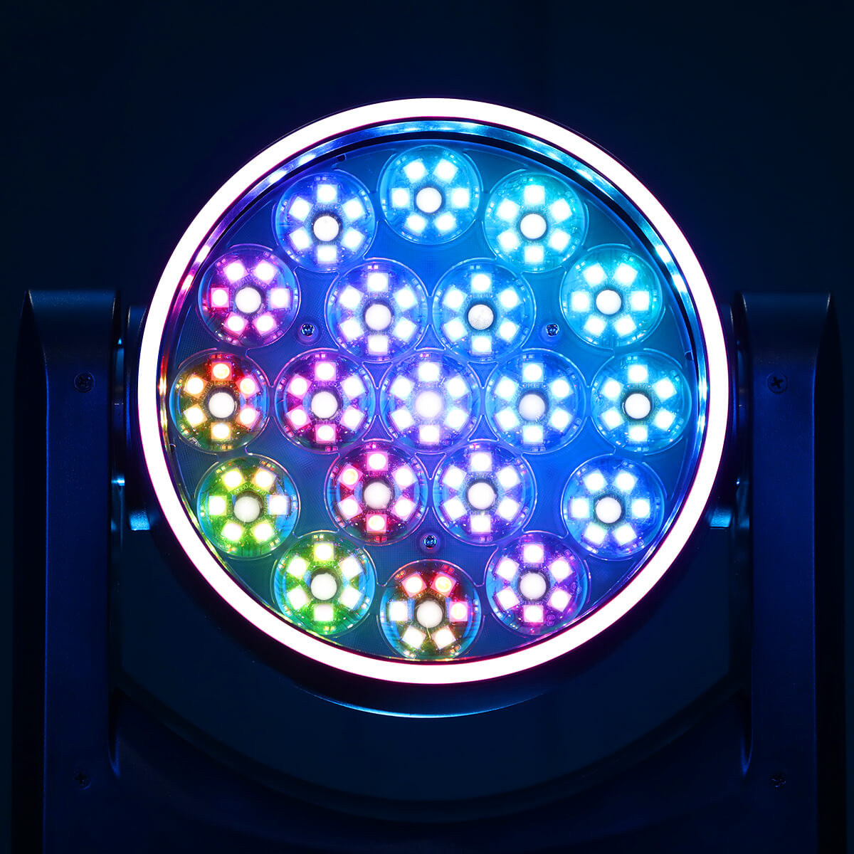 Betopper LM1915 Series 19×15W Wash Moving Head with Halo Ring