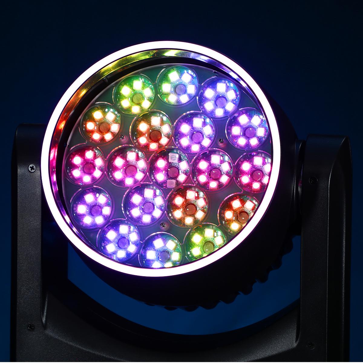 Betopper LM1915 Series 19×15W Wash Moving Head with Halo Ring
