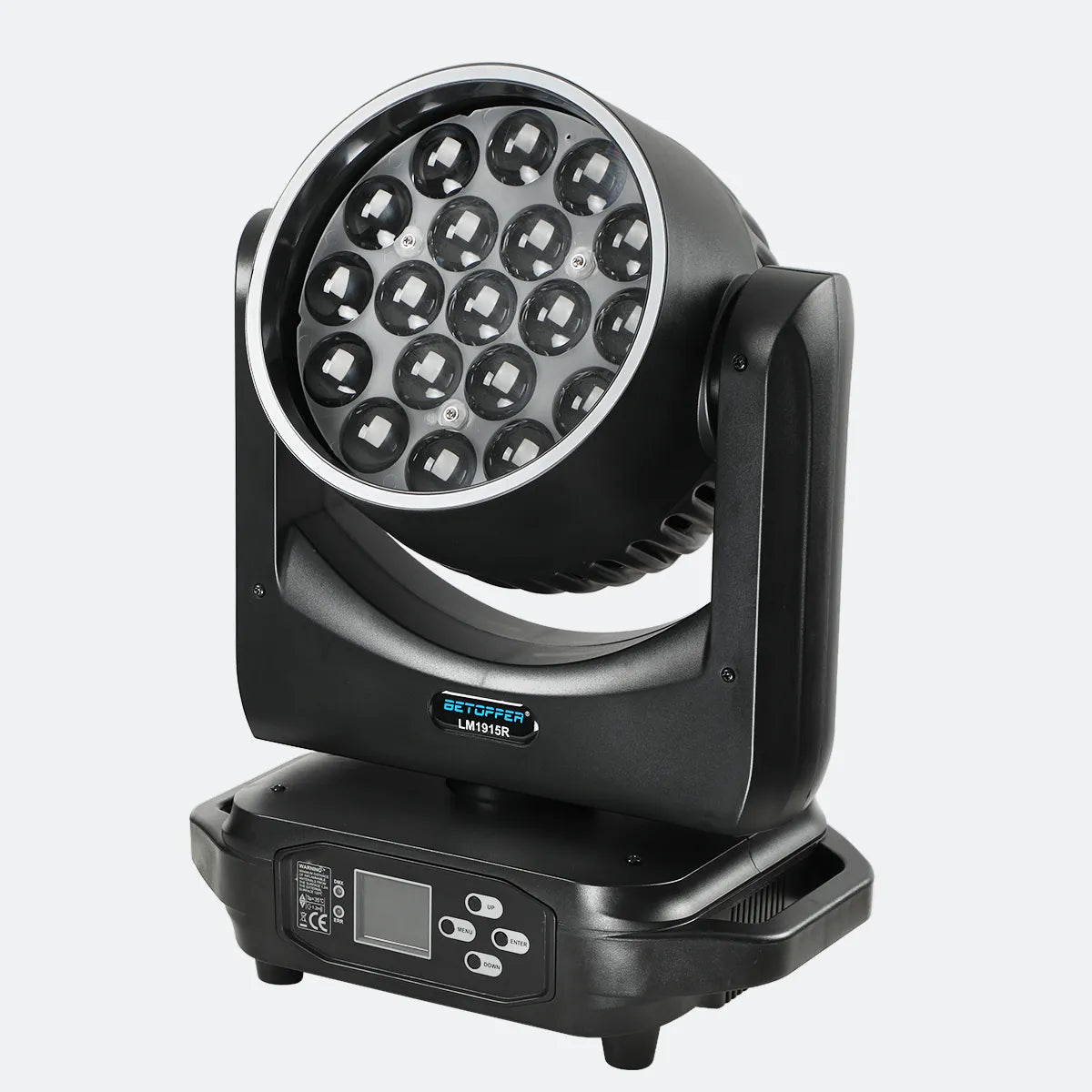 Betopper LM1915R 19x15W Lavado de lavado cabezal con anillo de halo