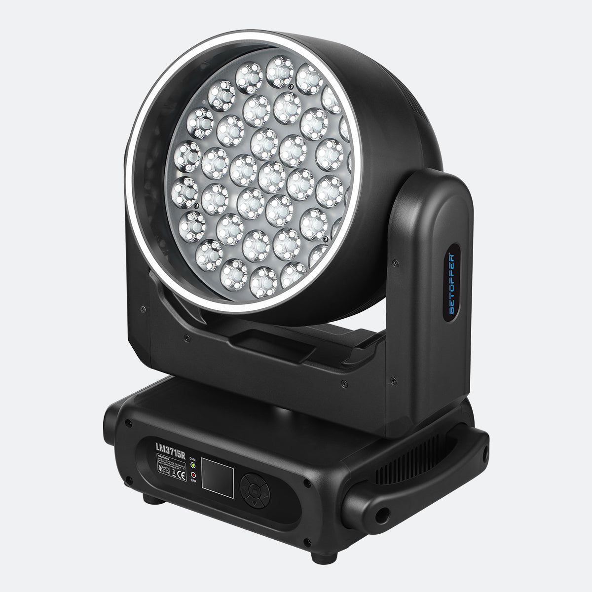 Betopper LM3715R 37×15W Wash Moving Head with Halo Ring