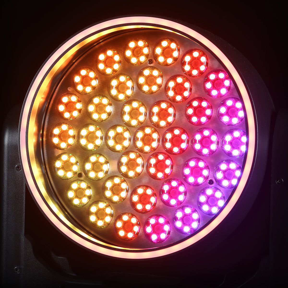 Betopper LM3715R 37×15W Wash Moving Head with Halo Ring