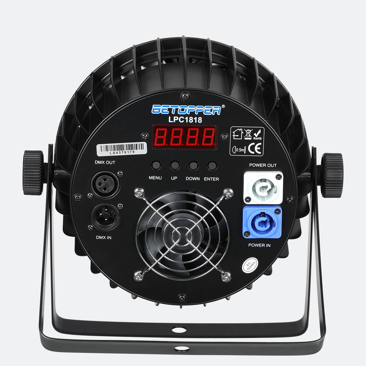 <tc>Betopper</tc> LPC1818 アップグレード 18x18W ライムアンバー UV + RGB LED PAR ライト