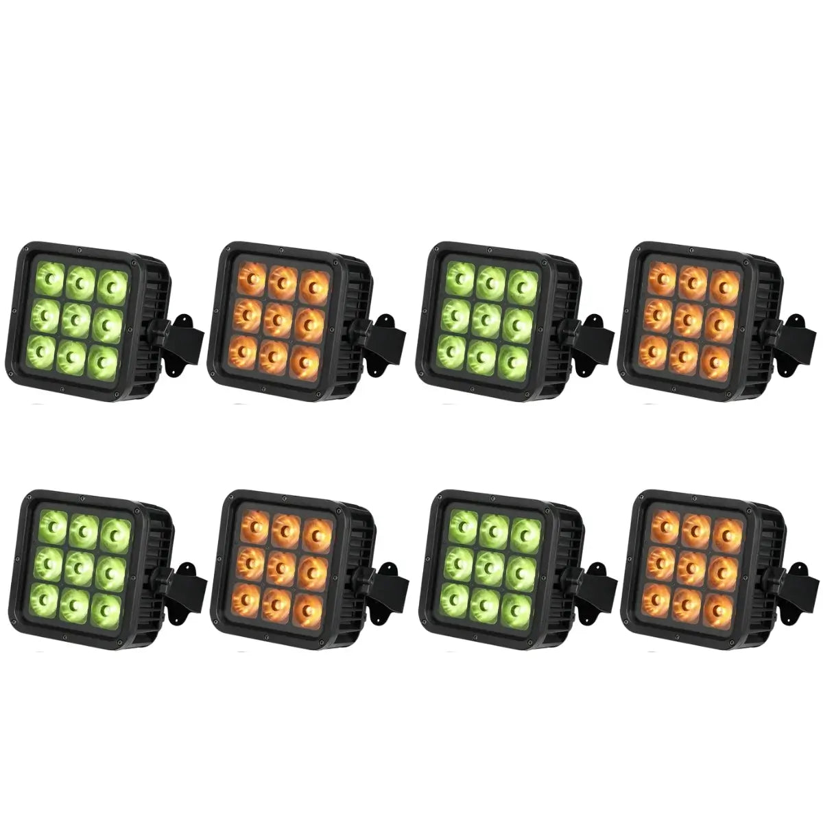 Betopper LPD001 9×18W RGBWA+UV 6-in-1 Battery-Powered IP65 Outdoor Uplight(8pcs)