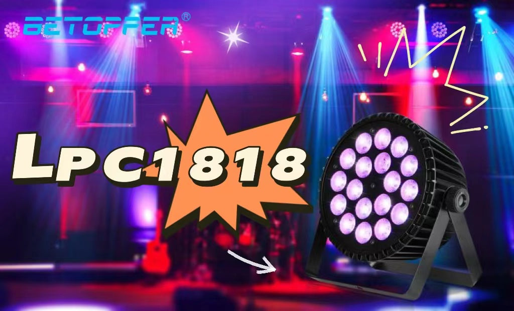 New Release! Betopper 18x18W RGBW Amber+UV 6-IN-1 LED Par Light