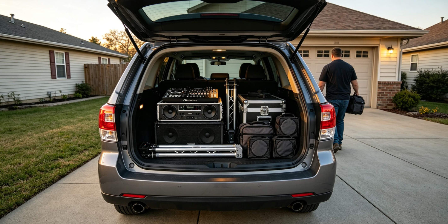 What Lighting Rig Fits in a Small SUV? 3 Practical Setups for Mobile DJs