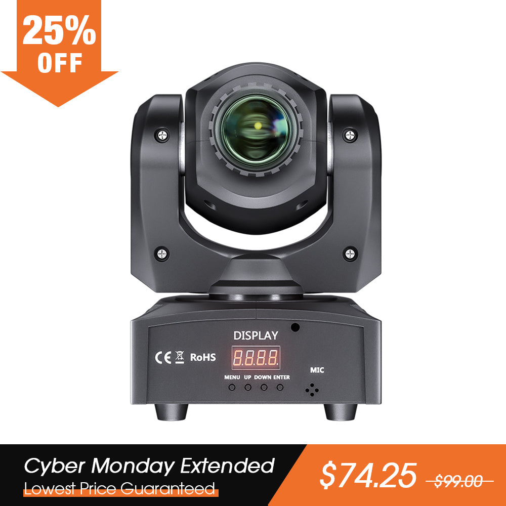 Betopper LS10 10W 8 Gobo Mini Moving Head Spotlight