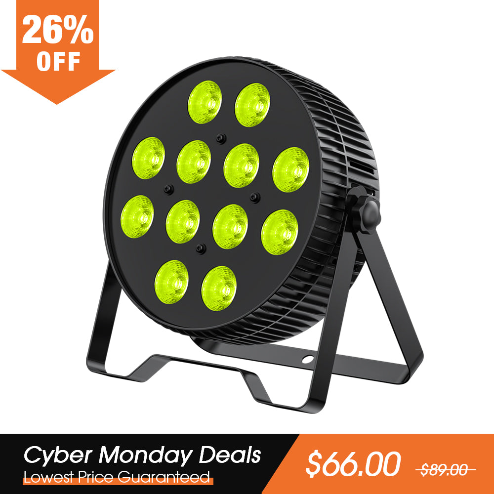 Betopper LPC1218 12x18W Lime Amber UV + RGB 6-in-1 LED PAR Light