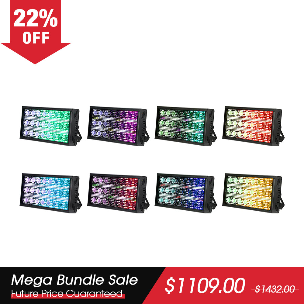 Betopper LF2405 300W Matriz Beam luces de efecto estroboscópicas (8pcs)