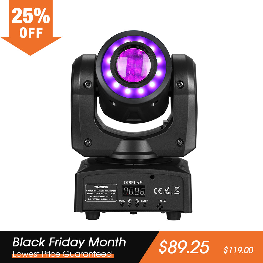 Betopper LS35 30w Moving Head Spotlight with Ring Effect