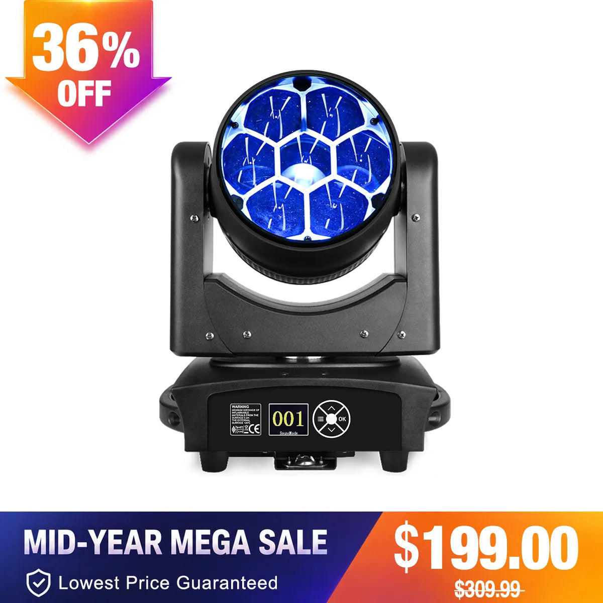 Betopper LM0740 7x40w Wash Moving Head Stage Light