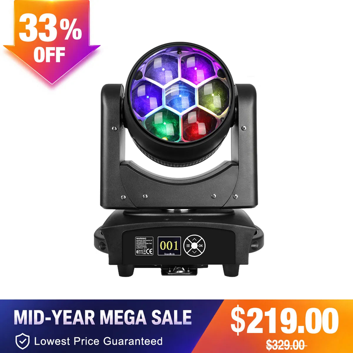 Betopper LM0740 7x40w Wash Moving Head Stage Light
