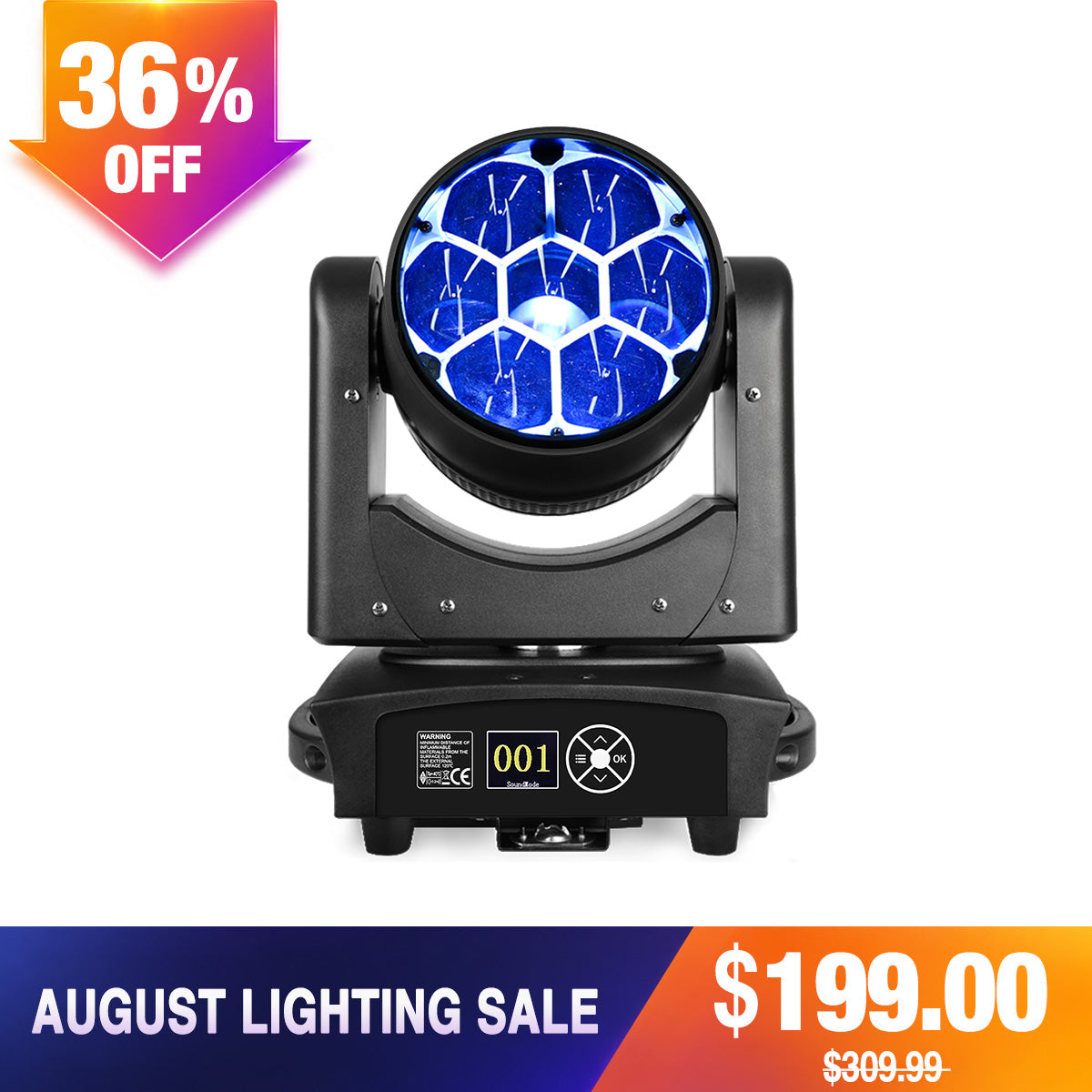 Betopper LM0740 7x40w Wash Moving Head Stage Light