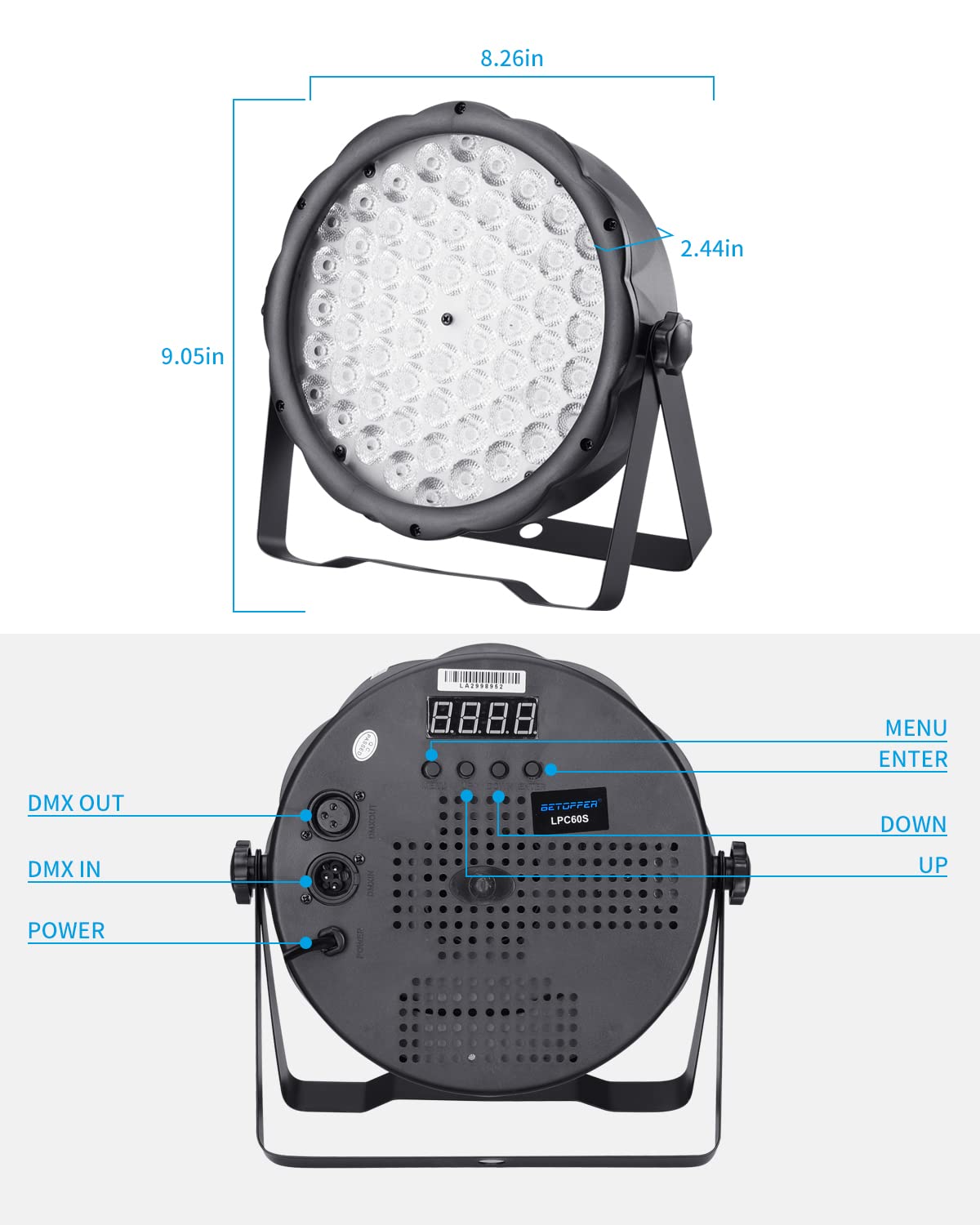 Par Light | Led Par Can | Par 60 LED | Betopper LPC60