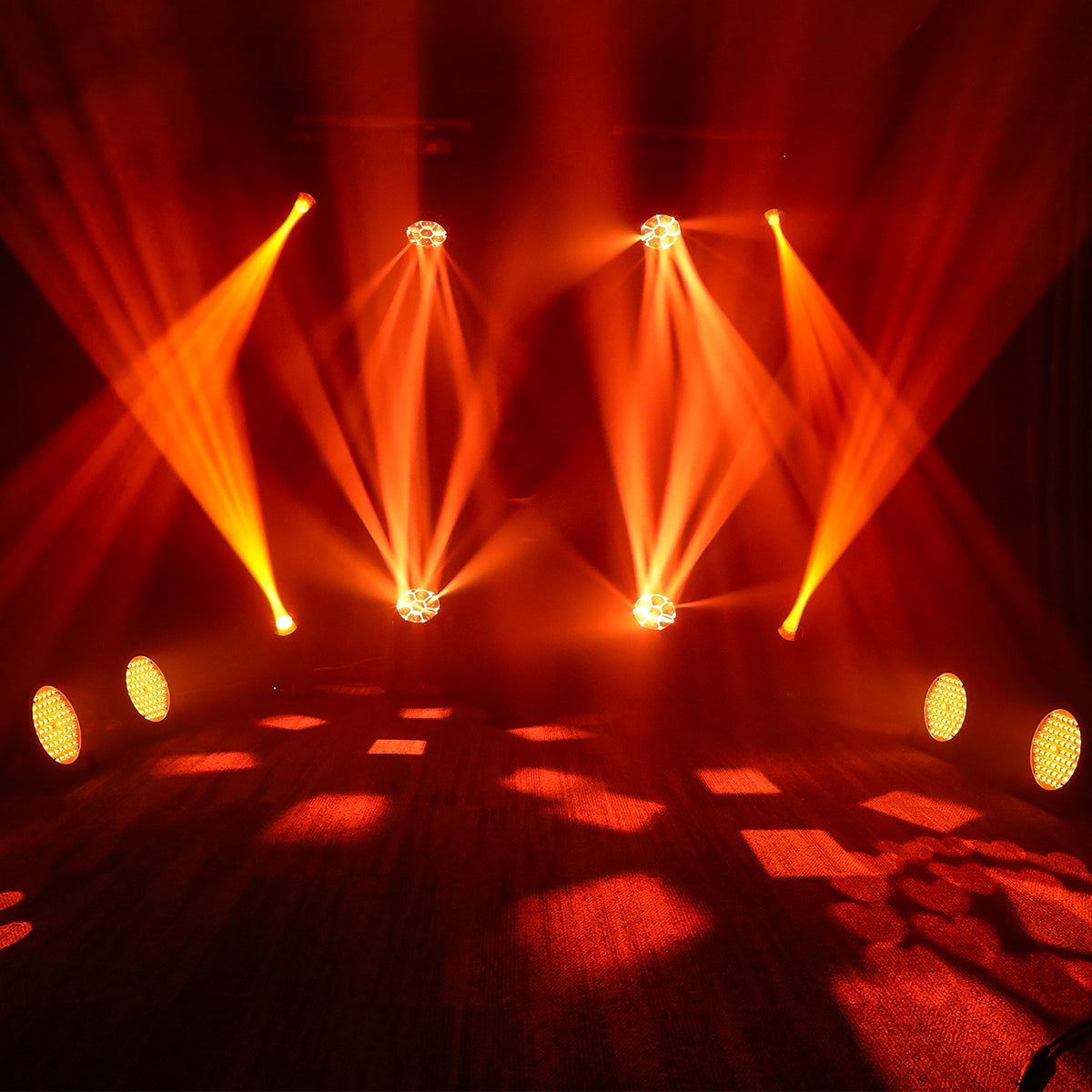Betopper Lighting Setup-4 Moving Heads 4 Beam Lights 4 Par Lights