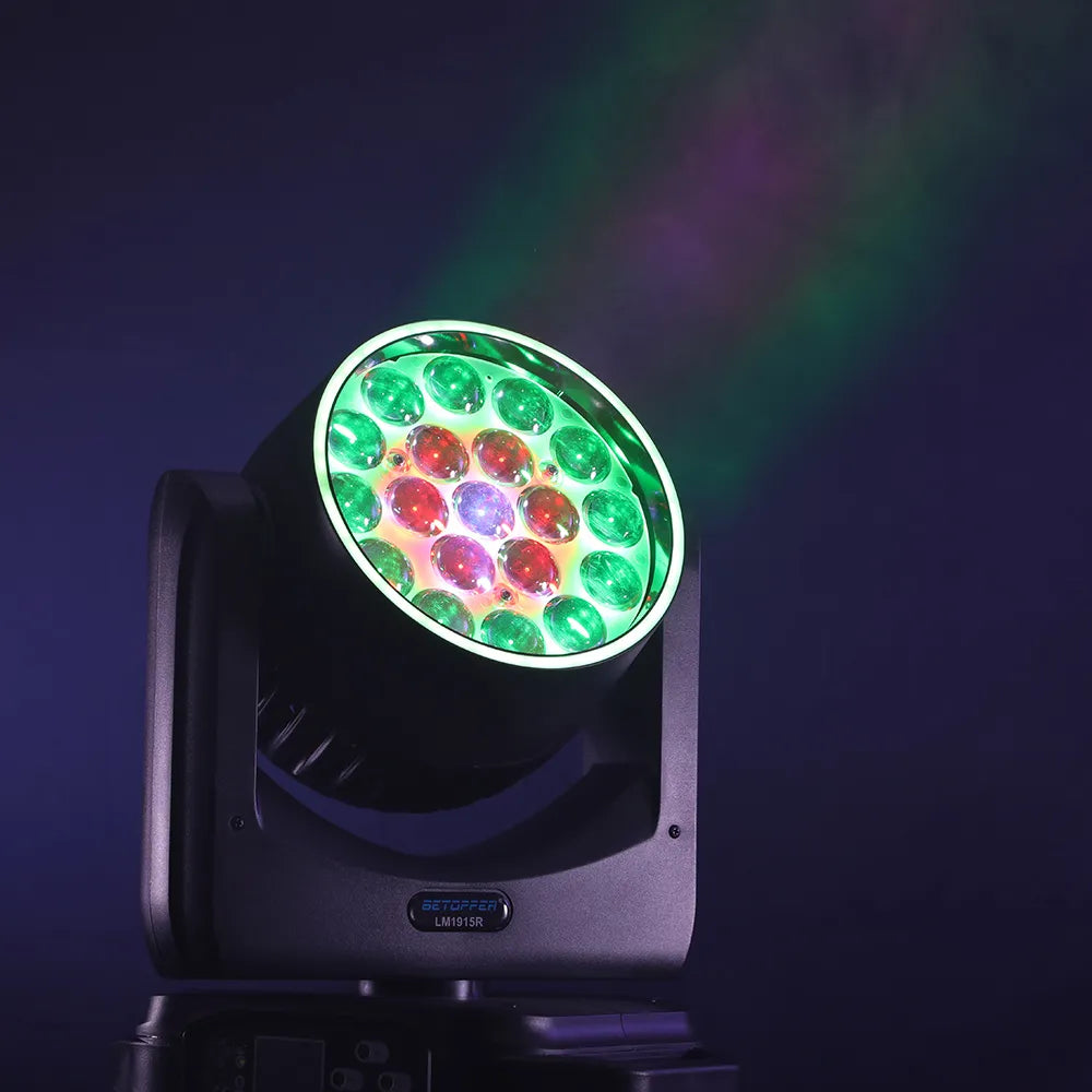 <tc>Betopper</tc> LM1915R 19x15w Wash Moving Head con anello Halo