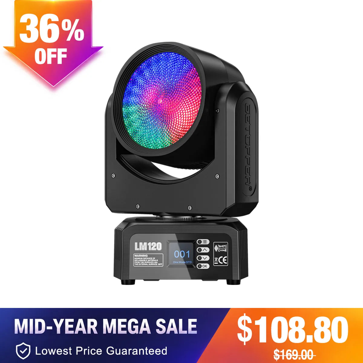 Betopper LM30A 8x3W Mini Spider Moving Head Stage Light Betopper LM30A 8x3W Mini Spider Moving Head Stage Light