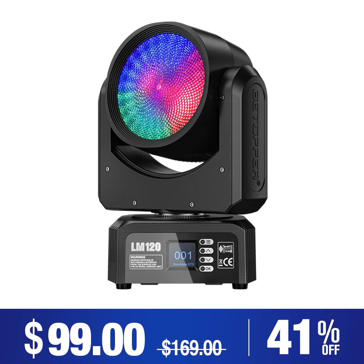 Betopper LM120 Demon's Eye 120w Moving Head DJ Light