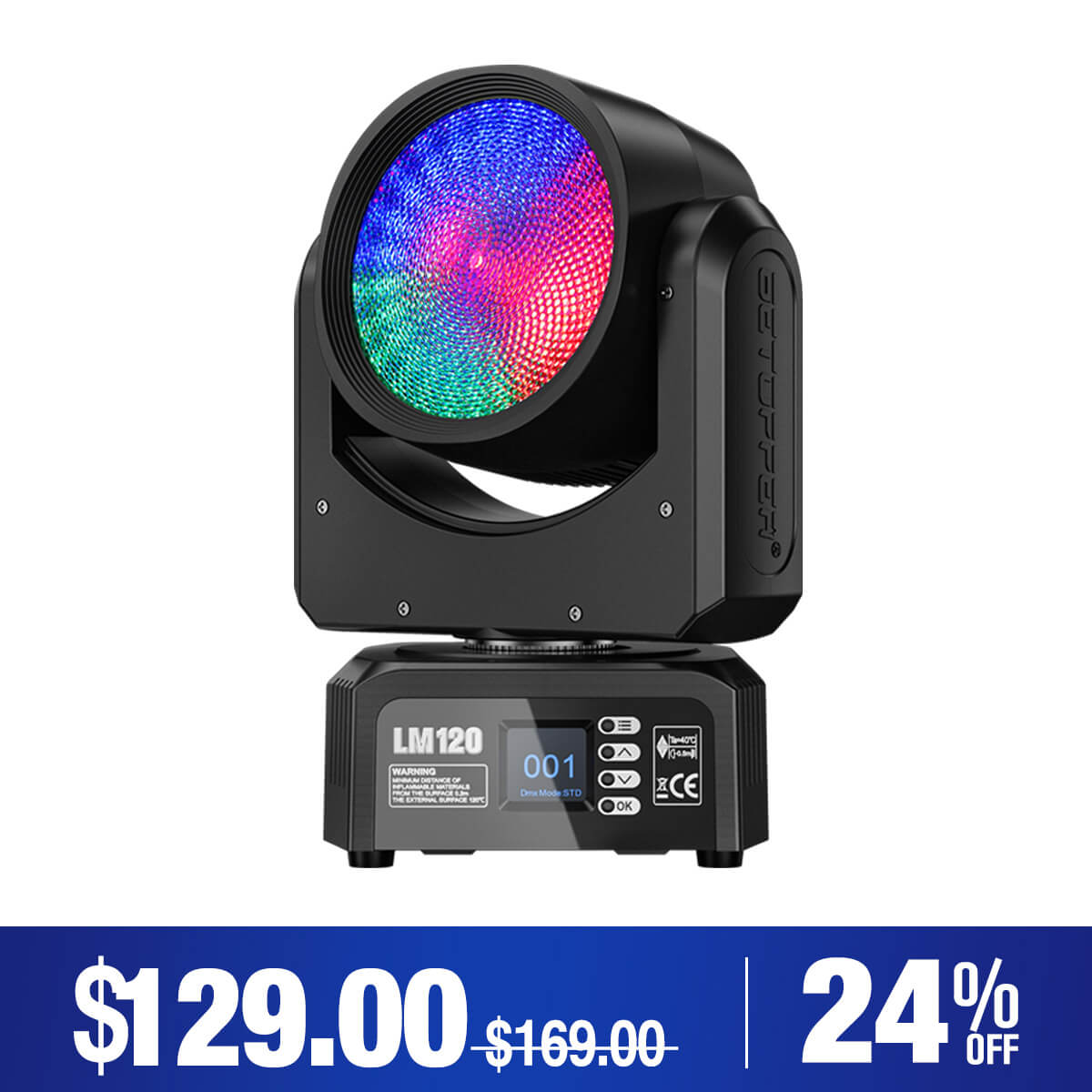 Betopper LM120 Demon's Eye 120W Moving Head DJ Light