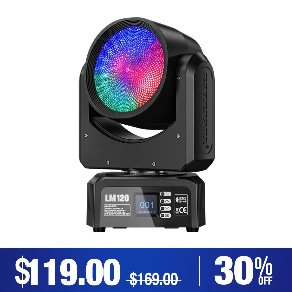 Betopper LM120 Demon's Eye 120w Moving Head DJ Light