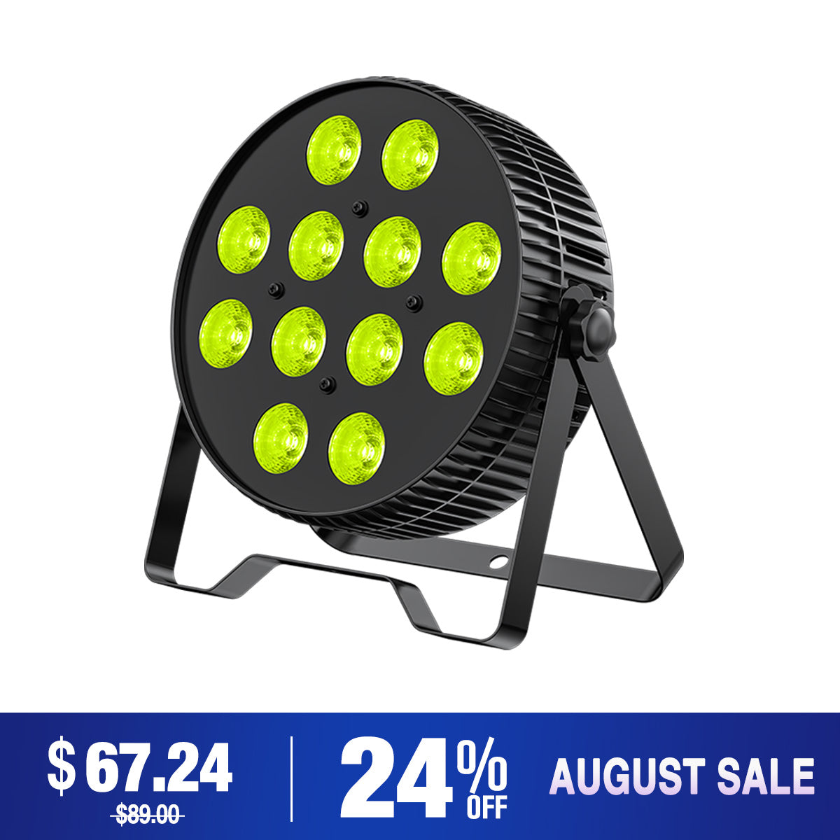 Betopper LPC1218 12x18W Lime Amber UV + RGB 6-in-1 LED PAR Light
