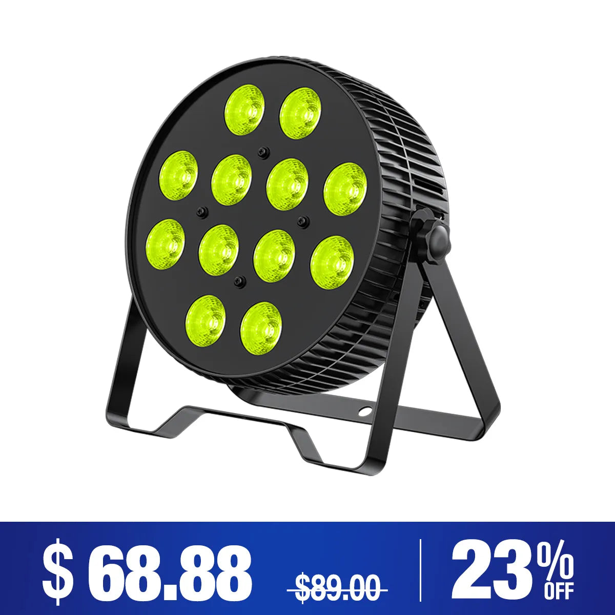 Betopper LPC1218 12×18W Lime Amber UV + RGB 6-in-1 LED PAR Light
