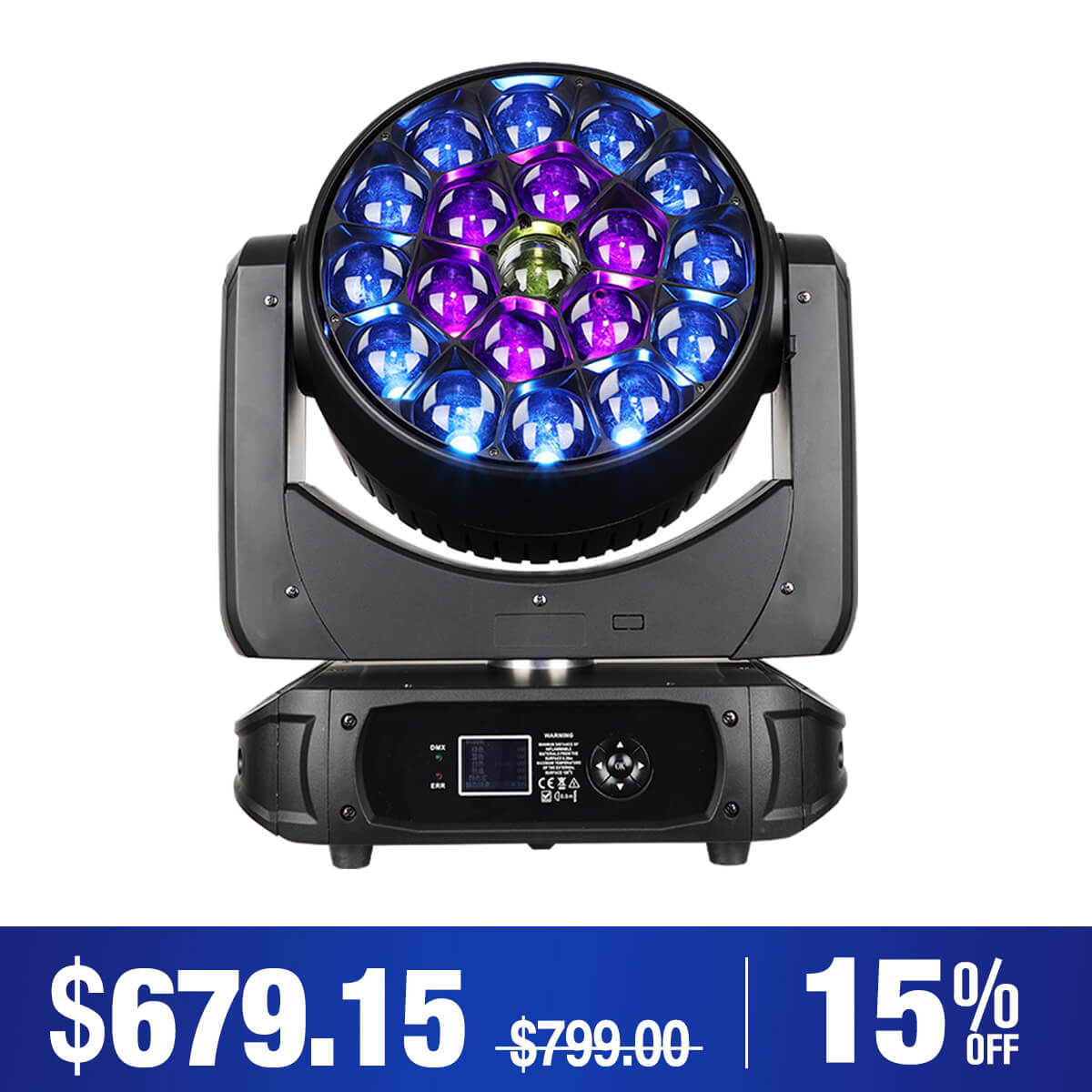 Betopper LM1940 19×40W Moving Head with Pixel Mapping