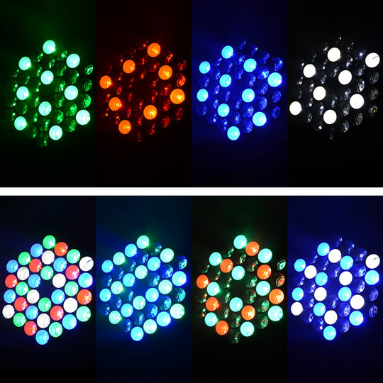 Betopper 36x3W RGBW Moving Head Lights DMX512 For Performance DJ Disco Club