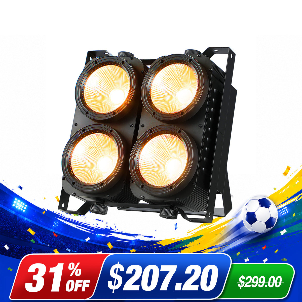 Betopper LC500 4x100w Amber/CW High CRI COB Blinder Light