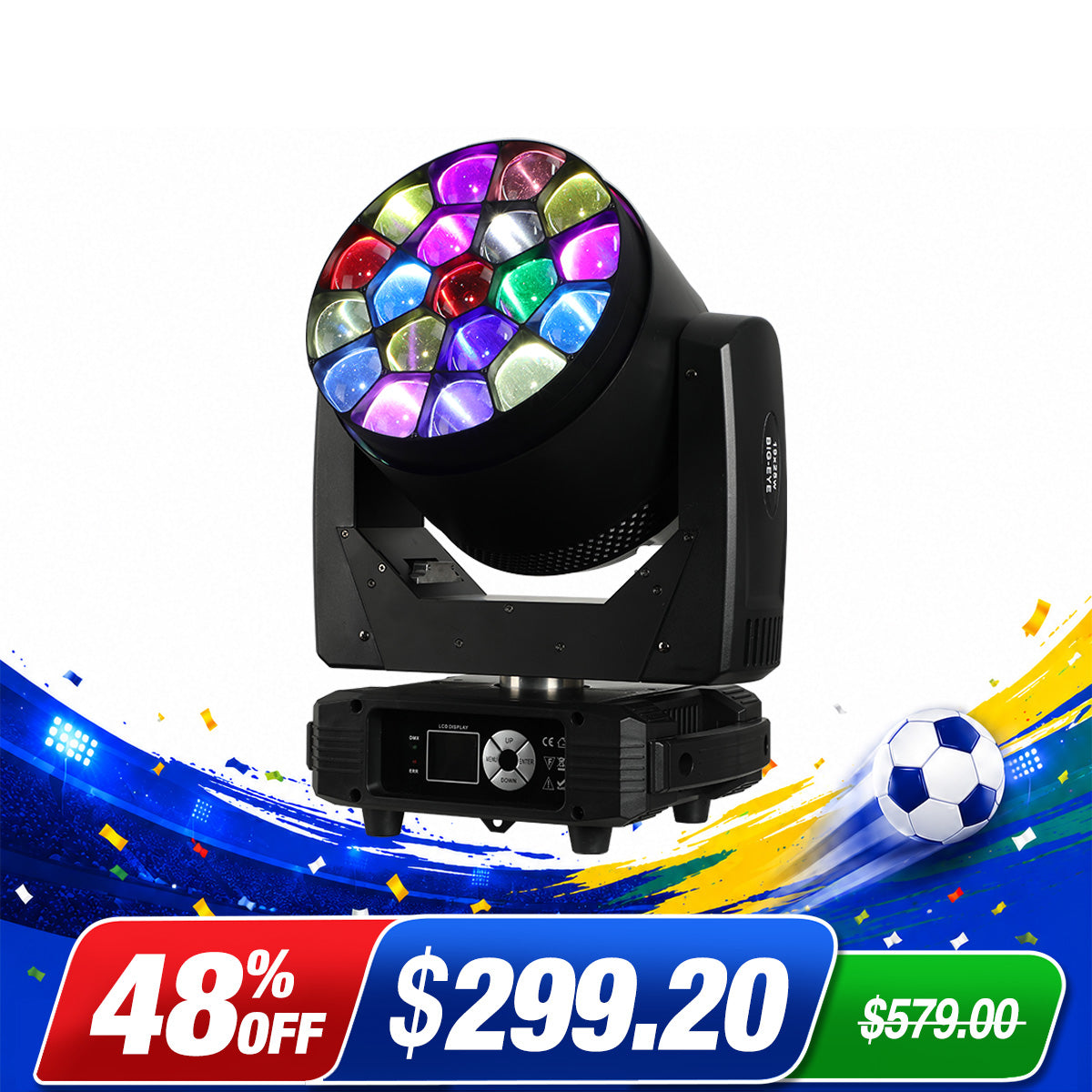 Betopper LM1925 19x25W Moving Head LED Stage Light