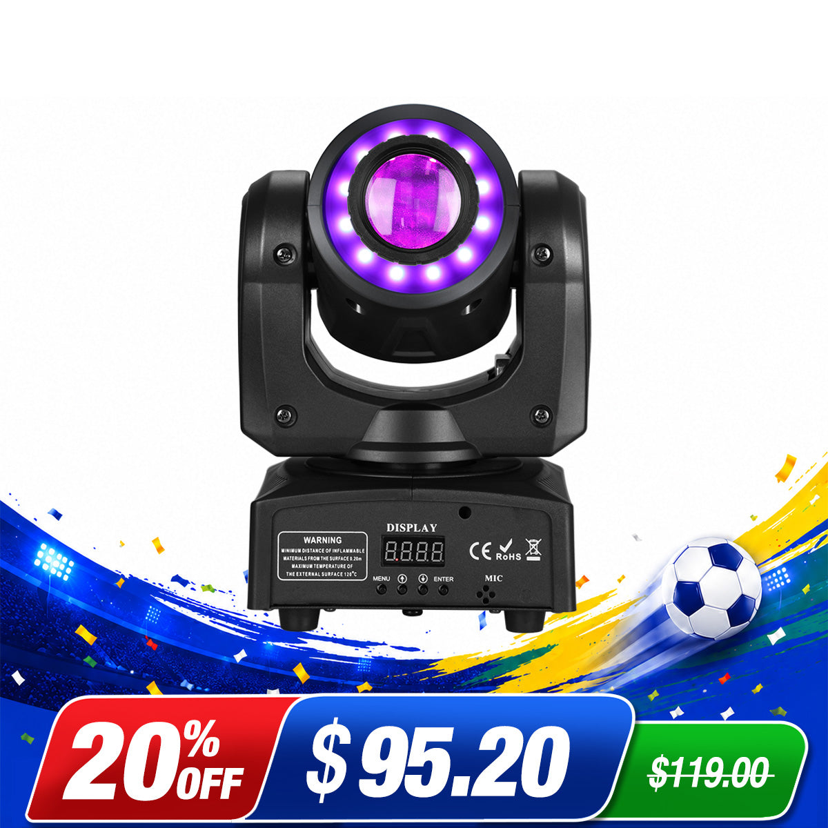 <tc>Betopper</tc> LS35 30W リング効果付きムービングヘッドスポットライト