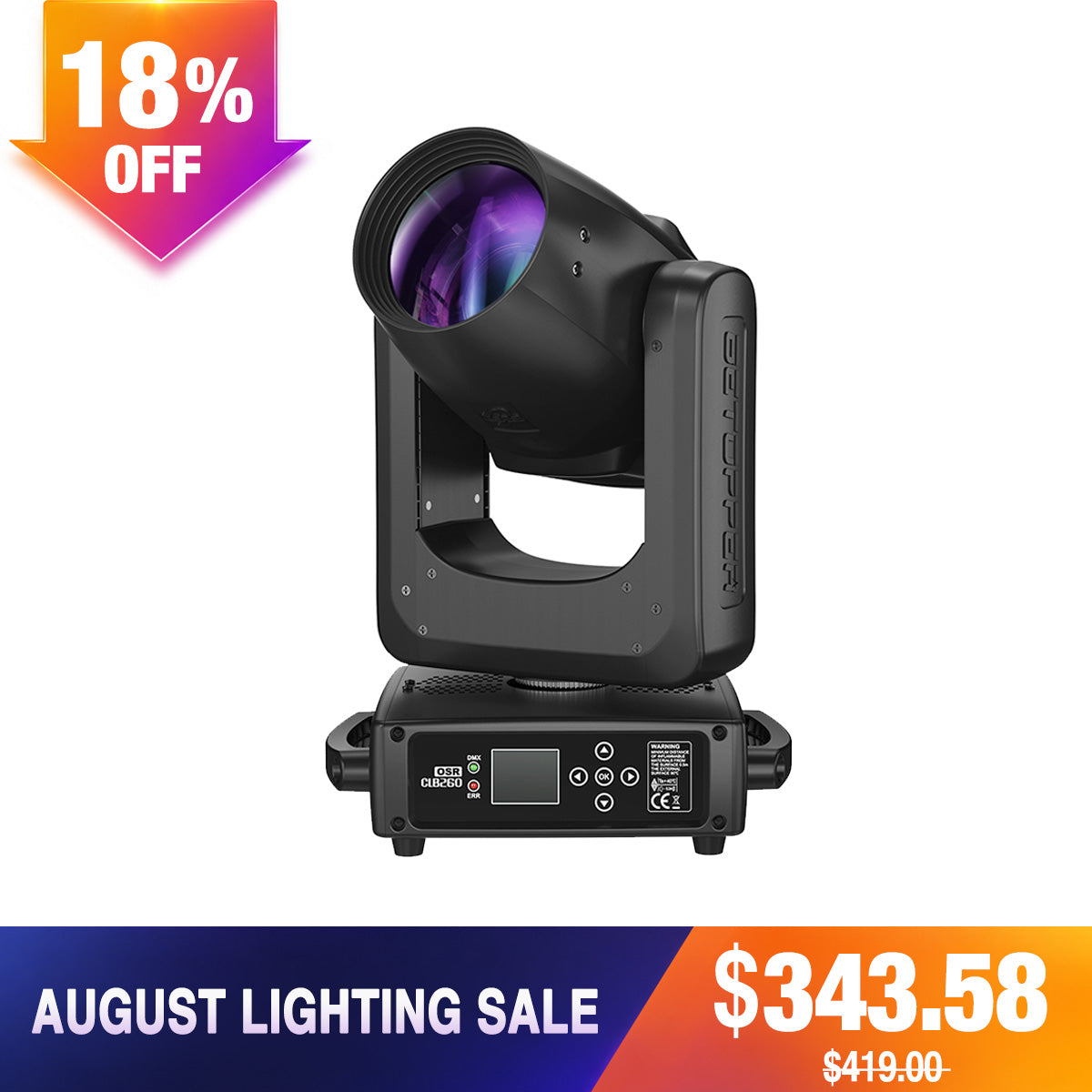 Betopper CLB260-O 9R 260w Pro Moving Head Beam Light