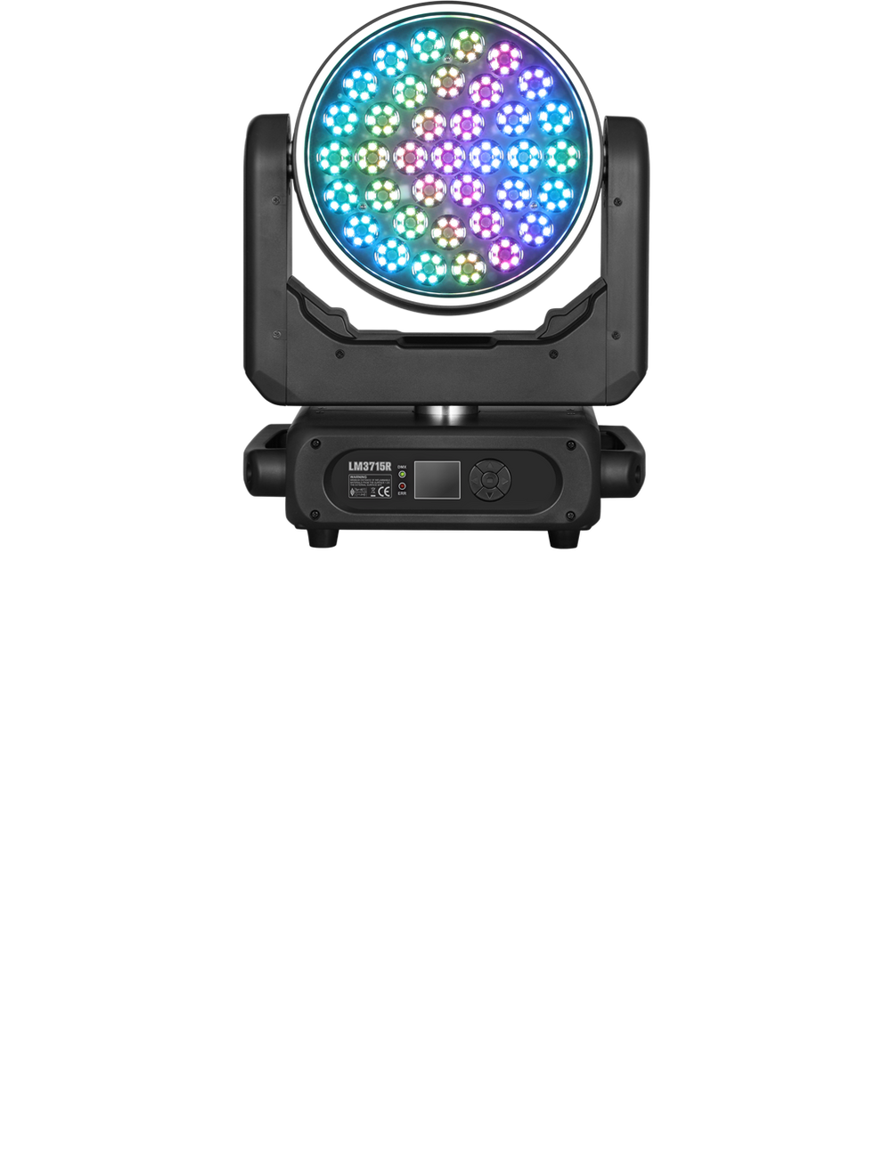 Betopper LM3715R 37×15W Wash Moving Head with Halo Ring
